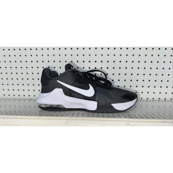 Nike Air Max Impact 4 Mens Athletic Basketball Shoes Size 9 Black Blue White